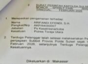 Kapolda Sulsel Lepaskan Kasat dan Kanit Narkoba Polres Torut