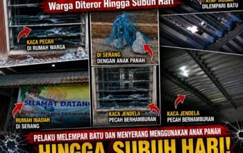 Rumah Warga dan Gereja di Lebang Palopo Terus Diteror, Pelaku Tak Kunjung Ditangkap