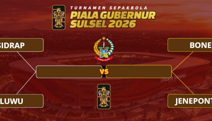 Piala Gubernur Sulsel 2026: Luwu Menuju Juara, Hadapi Sidrap di Semifinal